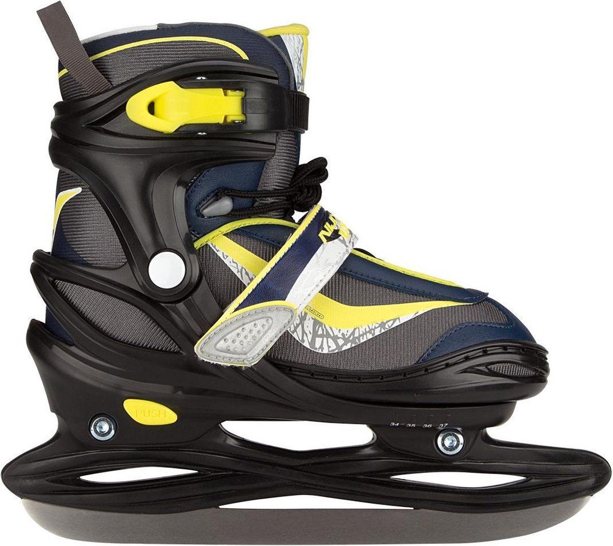 Nijdam Thunder - IJshockeyschaats - Verstelbaar - Semi-Softboot - Grijs (1 paar)