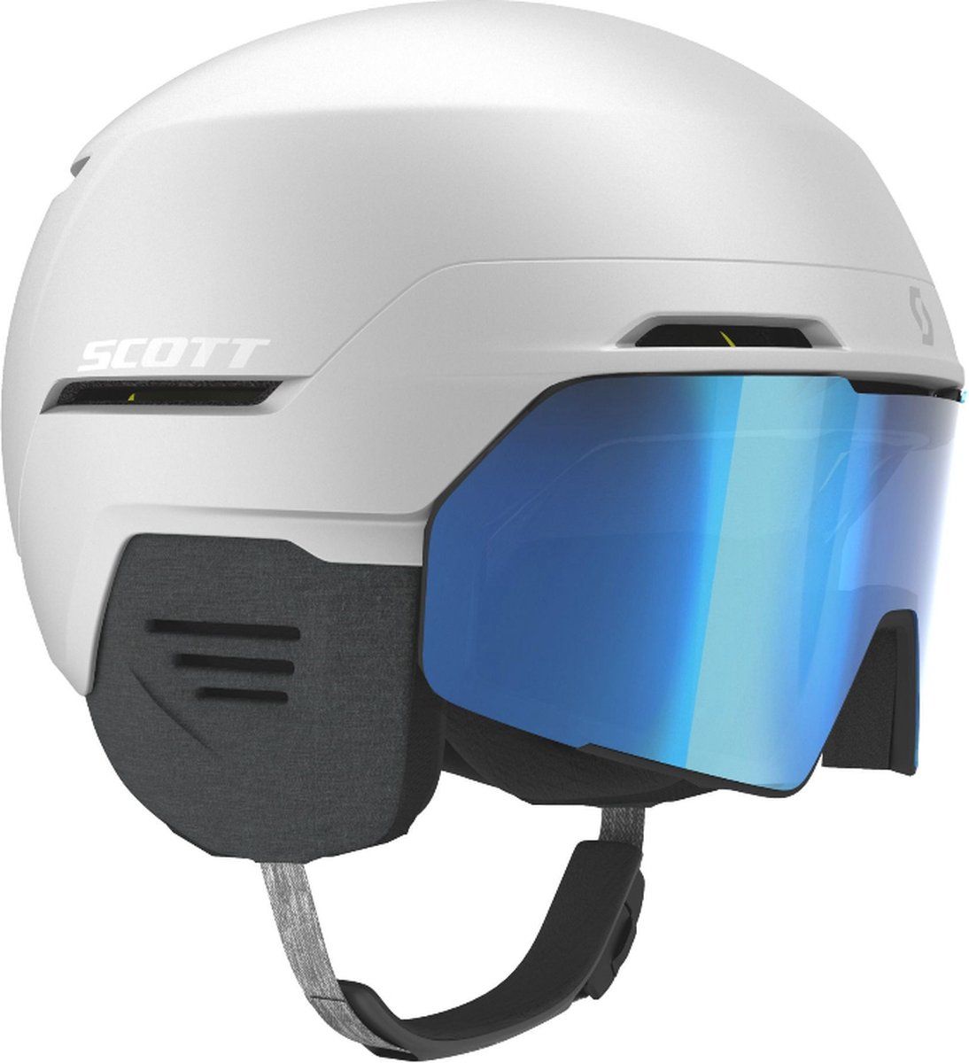 Scott Blend Plus Ls - Skihelm Met Geïntegreerde Skibril - Mips - Wit - Maat S (51-55 Cm)