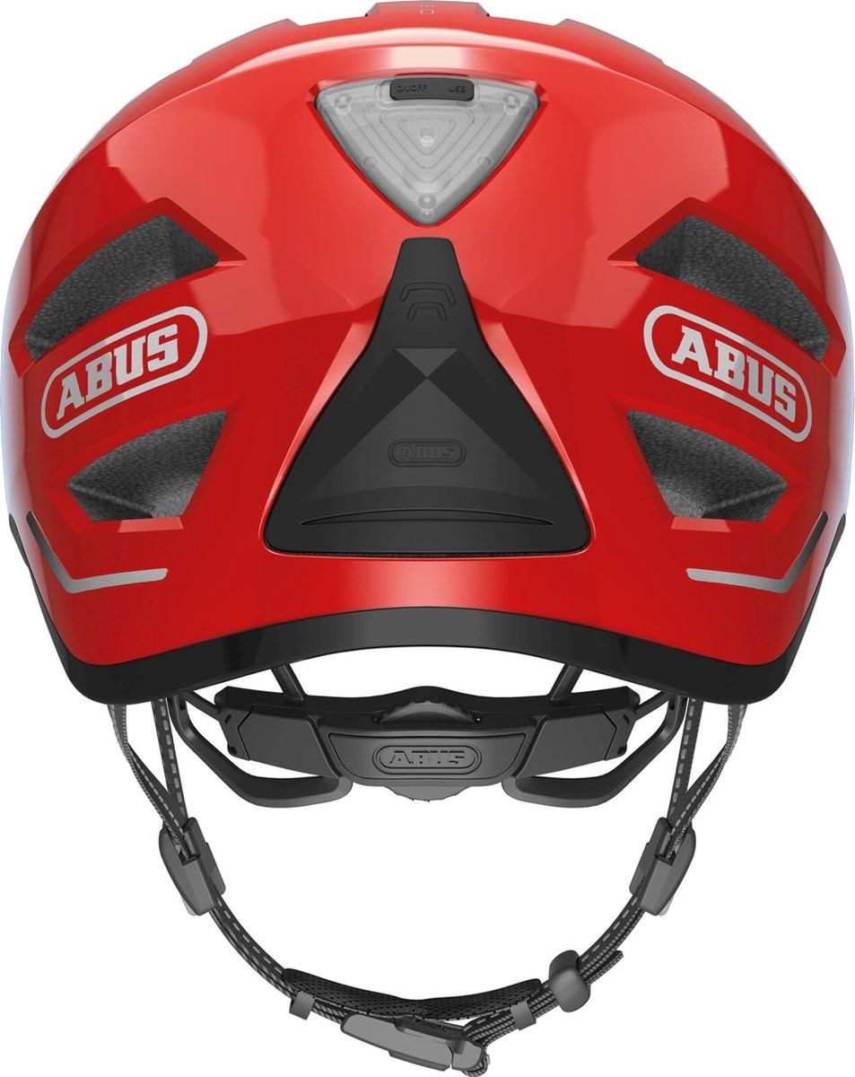 Abus Pedelec 2.0 - Fietshelm - Lage Slaapgedeelte Met Regenkap - Blaze Red M (52 - 57 Cm)