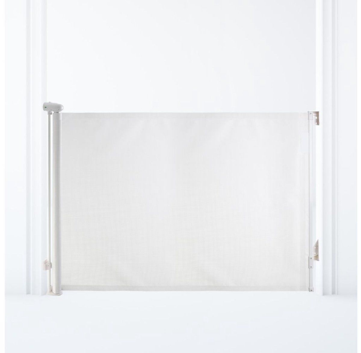 Dreambaby Glide‘N Hide - Oprolbaar traphekje - Tot 140 cm breed en 90 cm hoog - Wit