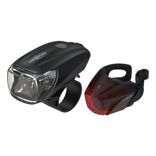 Ansmann Bikelight Combo - Fietsverlichting set - LED koplamp en achterlicht - Oplaadbaar IPX4