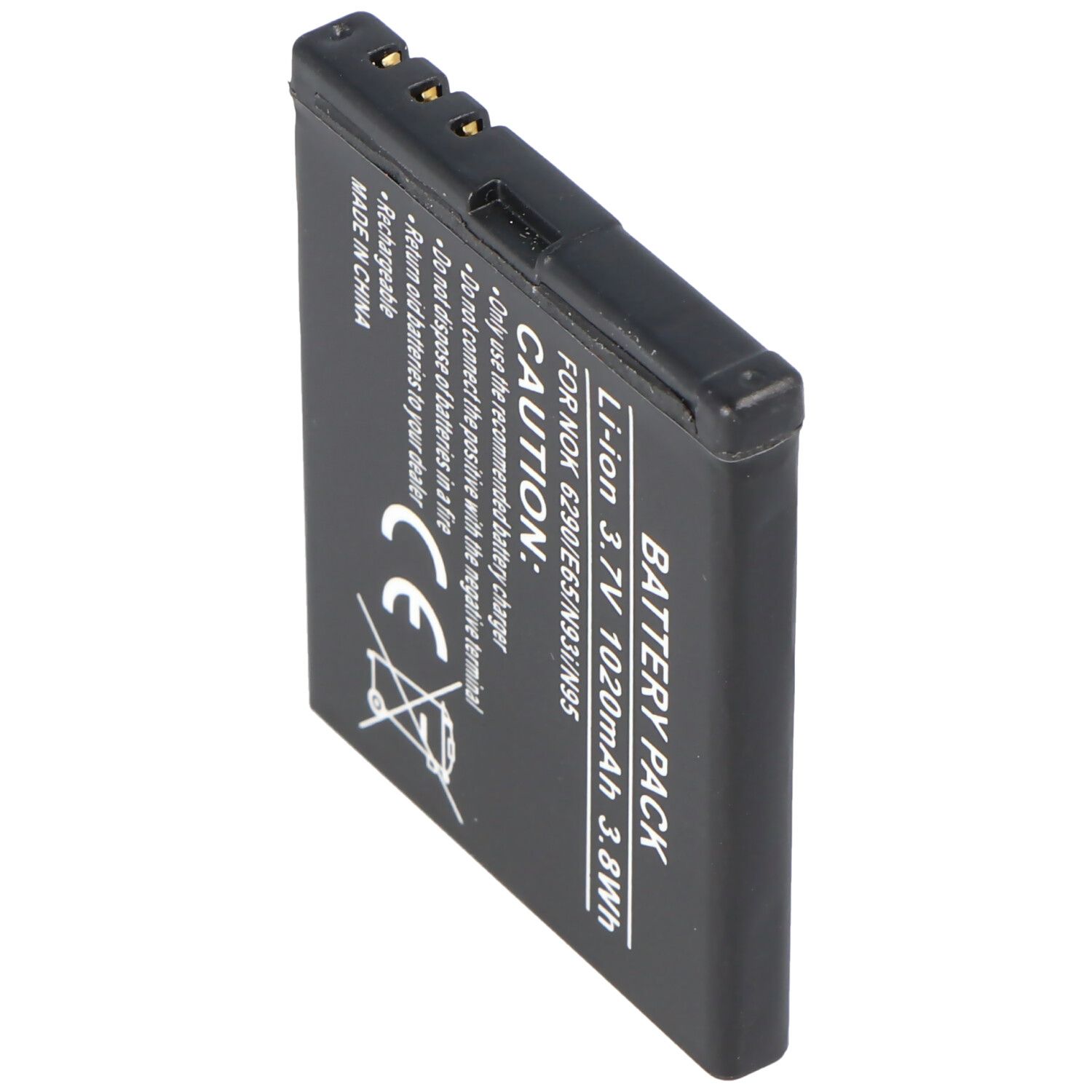 AccuCell-batterij geschikt voor Nokia E65, BL-5F, 650mAh