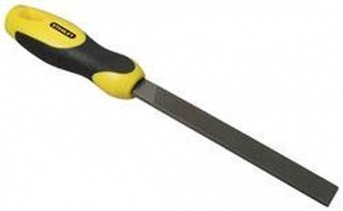 Merkloos Stanley 0-22-486 - Platte Vijl Bastaard 150 Mm - Hoogwaardig Carbonstaal - Geel