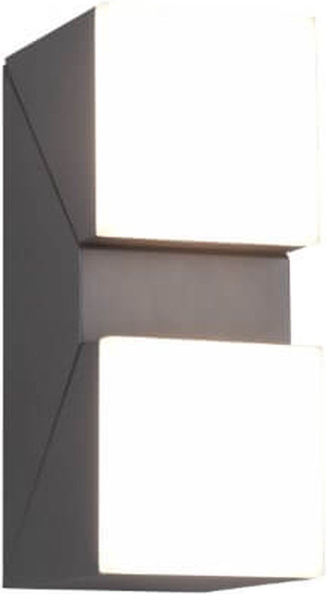 Trio Avon - Wandlamp - 2x Smd 7W - Buitenverlichting - Antraciet (2 Stuks)
