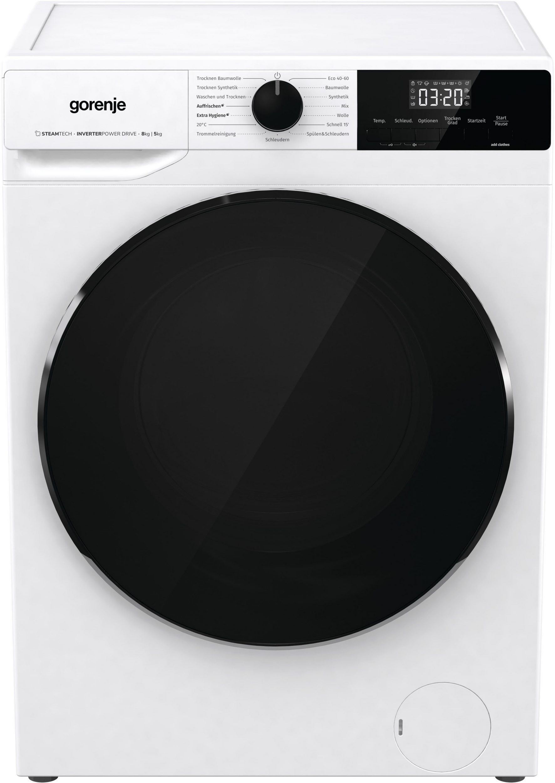 Gorenje WD2A854ADPS - Was-droogcombi 8kg - 1400 toeren - Wit