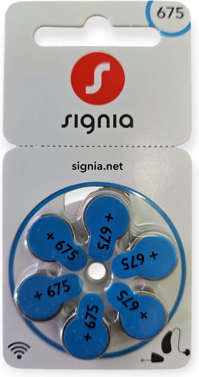 Signia P675 hoortoestel batterij