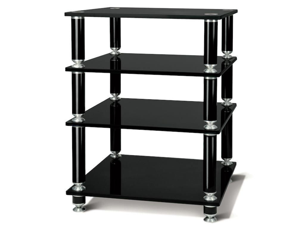 NorStone Stäbbl Hifi - Audio Meubel 4 Lagen 600 X 787 X 550 Mm - Zwart