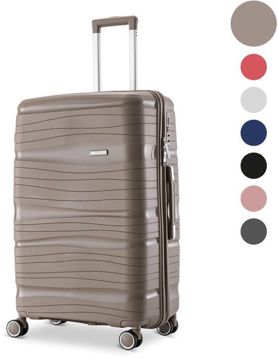 Skycases Travelin' Charm - 24-inch Reiskoffer - Lichtgewicht 68L Cijferslot 41x24x69 Cm