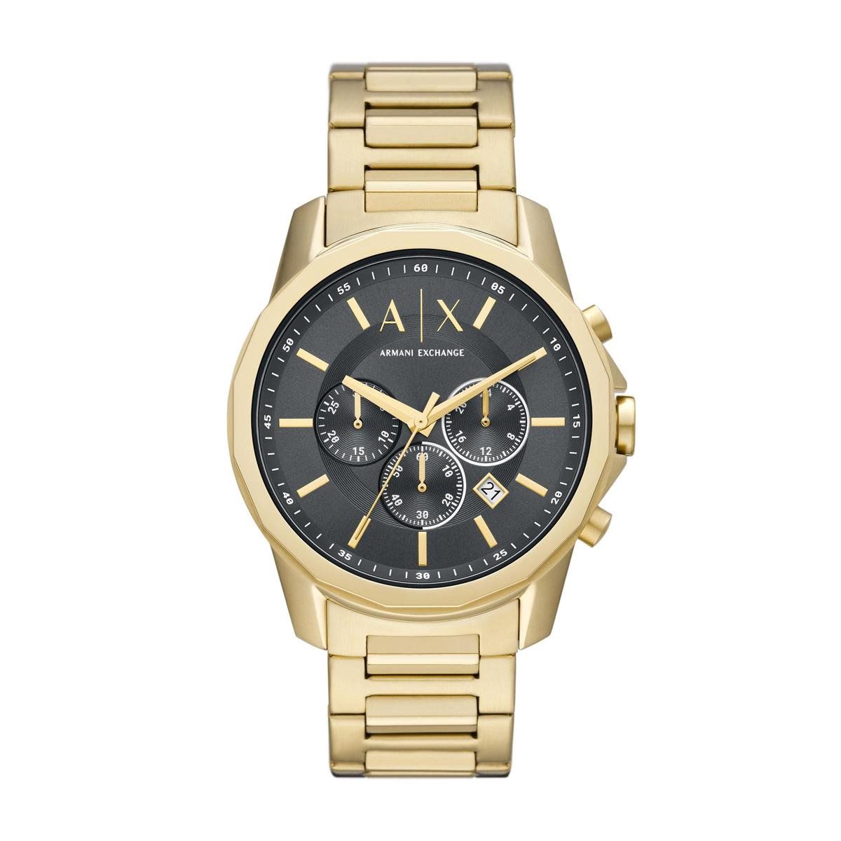 Armani Exchange AX1721 - Polshorloge - 44 Mm - Goudkleurig