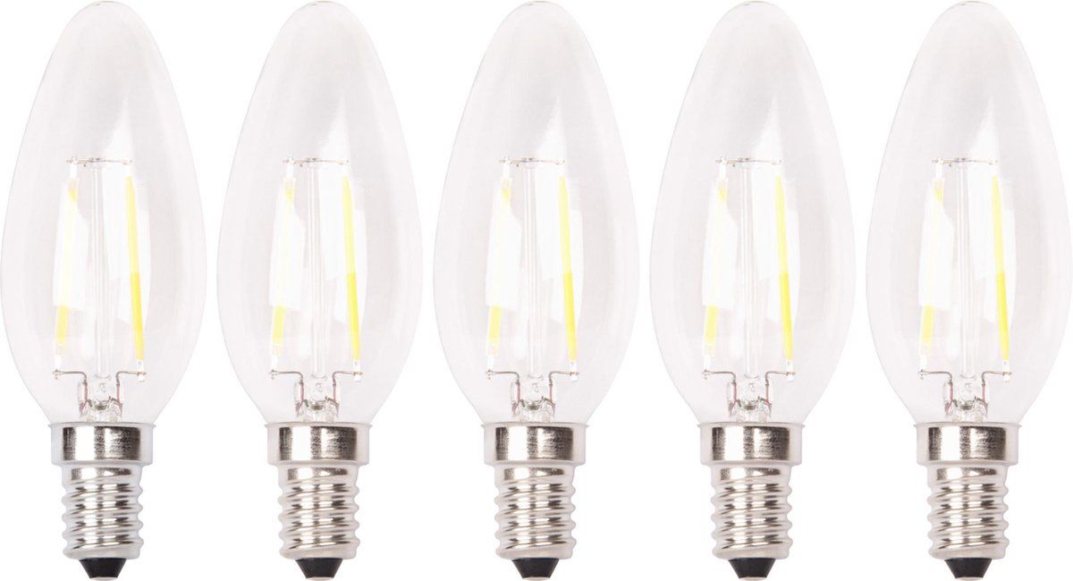 XQLITE - LED Kaars E14 - 2 Watt 200 Lumen Warmwit 2700K