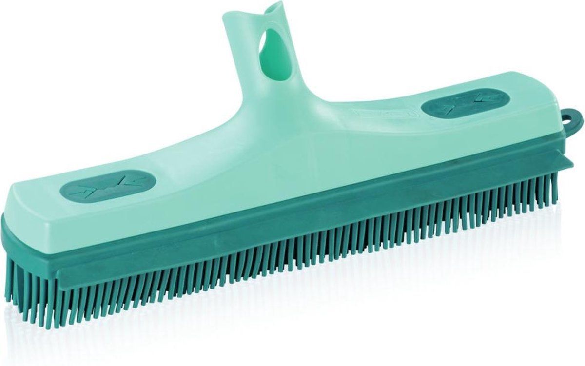 Leifheit Suprabezem - rubberen bezemkop - Click Systeem - 30 cm veegbreedte