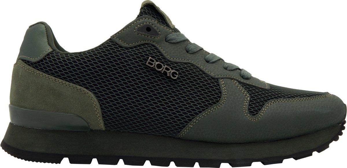 Björn Borg R440 Kpu Sneakers - Lage Sneakers - Normale Pasvorm - Army Groen - Zwart