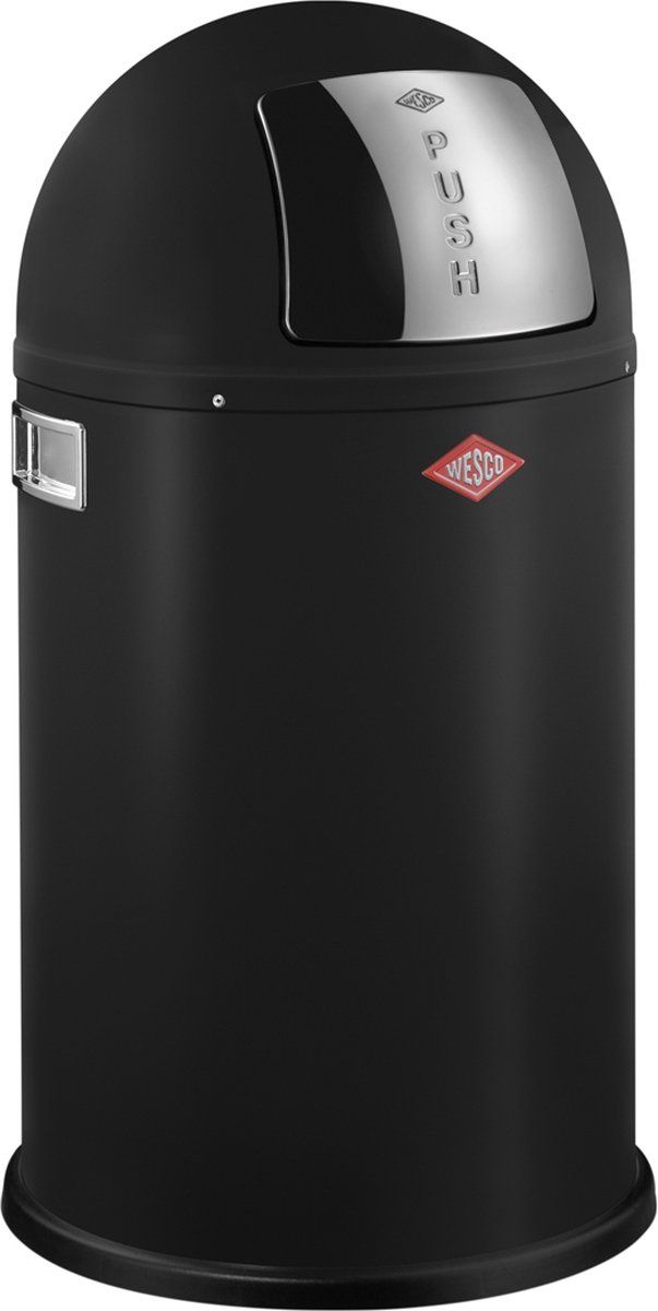 Wesco Pushboy Junior - Prullenbak - 22L - Matzwart