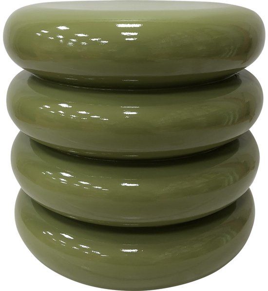 Lesli Living Talum - Bijzettafel - Ø40x40,5cm - Groen