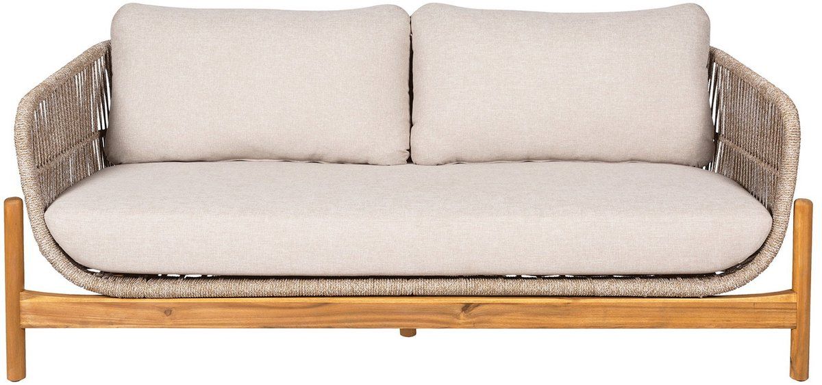 House Nordic Terracina - Loungebank - Acaciahout & Stof - Bruin/Beige - 78,5x175x72 cm