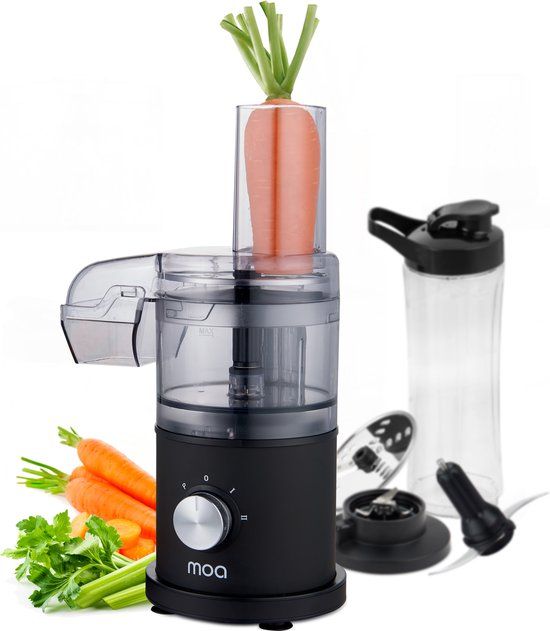 Merkloos Moa Foodprocessor - 5-in-1 - Compacte 0, 5L Keukenmachine - Zwart