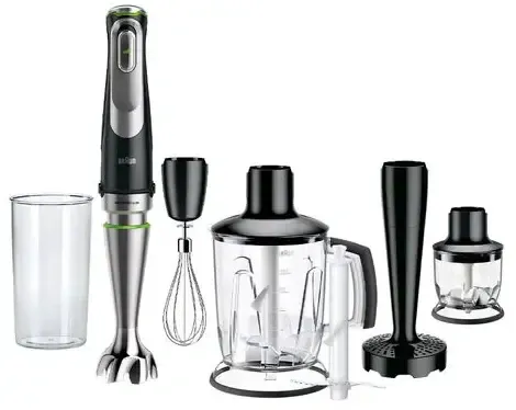 Braun Zwart Multiquick 9 Mq 9147X - Staafmixer - 1200W - Activeblade - Aluminium
