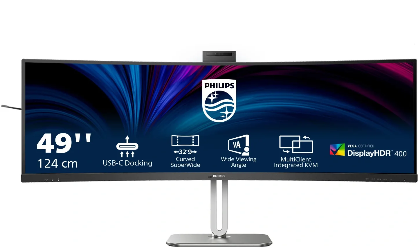 Philips 49B2U5900CH - Monitor - 49 inch Dual QHD 5120x1440 - Zwart