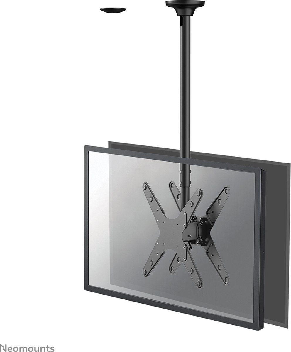 Neomounts FPMA-C340DBLACK - Plafondsteun voor 2 schermen tot 75"- Full motion met kabelmanagement - Zwart