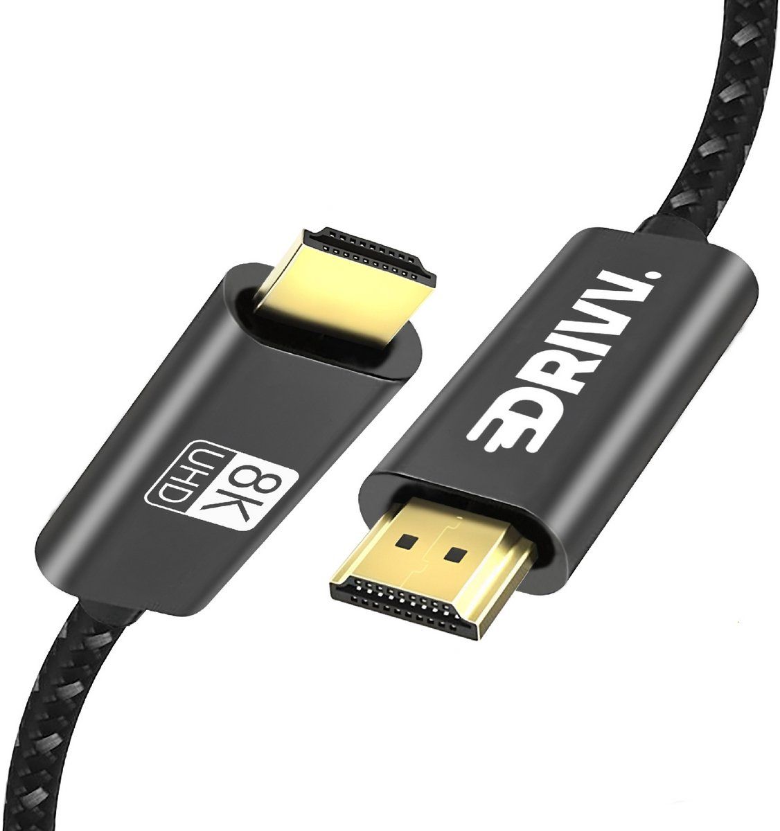 Drivv. Hdmi Kabel 2.1 - Ultra Hd - 8K 60Hz / 4K 120Hz - 48 Gbps - Geschikt Voor PS5&Xbox Series X - Zwart