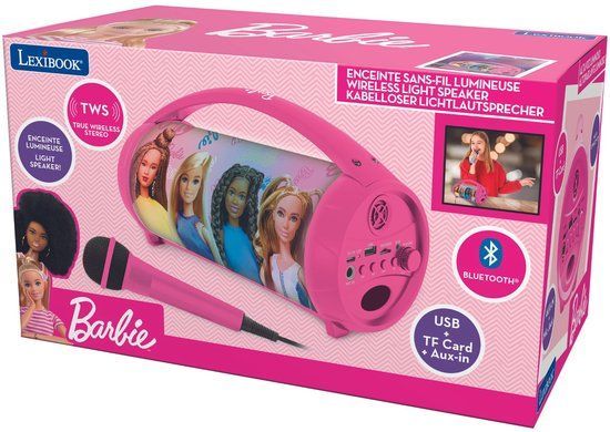 Lexibook Barbie - Bluetooth Light Speaker - Karaoke lichtshow