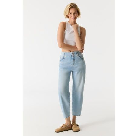 Cup of Joe Jasmin wide leg jeans blue denim maat XS/L1