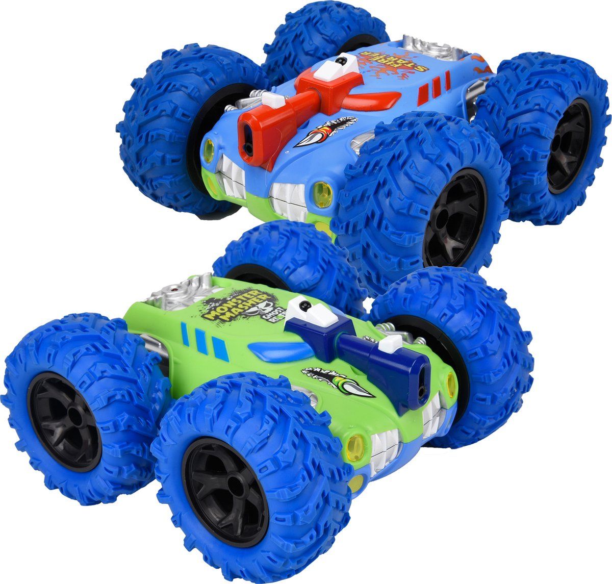 Gear2Play RC KOMBAT MISSION - Lasergame Battle - 2 stuntauto's 2 controllers - Multikleur