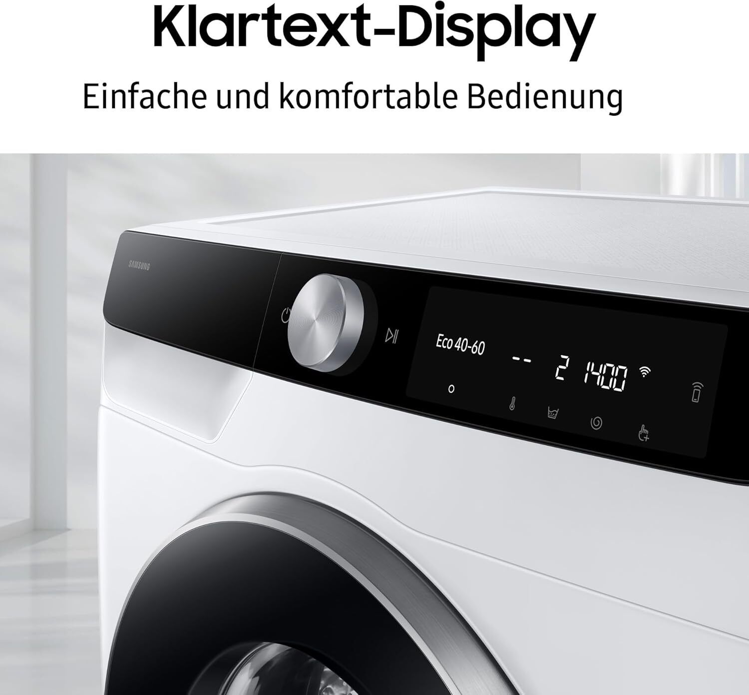 Samsung WW90DG6G94LKU2 - Wasmachine - 9 kg - 1400 tpm - AI EcoBubble - Wit refurbished, photo 3