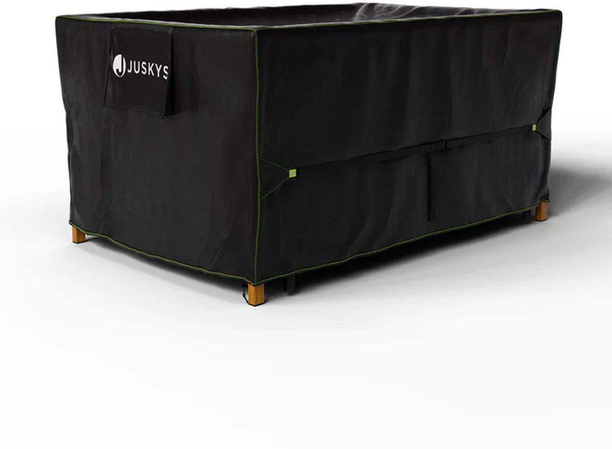 Juskys CoverSafe Pro - Tuinmeubelhoes - Waterdicht 1500 Mm - Zwart - 160 X 100 X 75 Cm