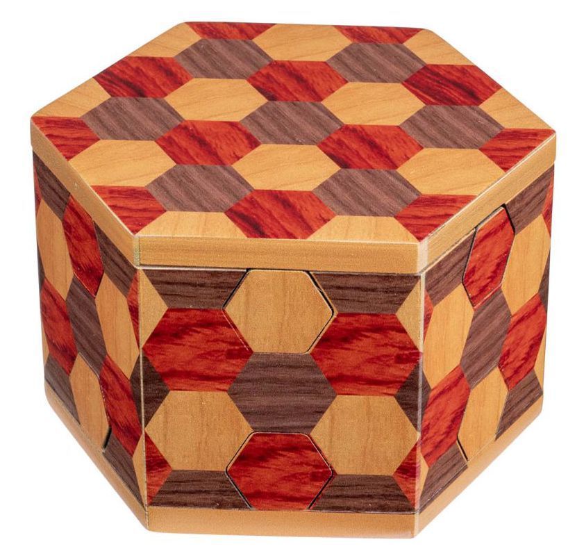 Puzzle Secret Box - Honingraat - Unieke cadeauverpakking