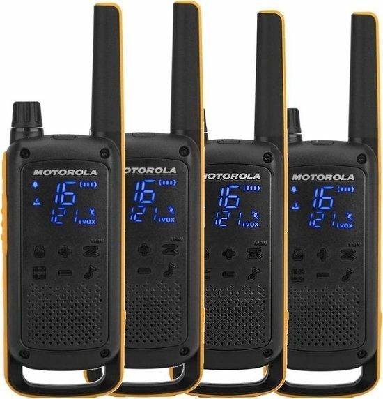 Motorola Talkabout T82 Extreme - Walkie Talkie - 4-pack - Zwart Geel