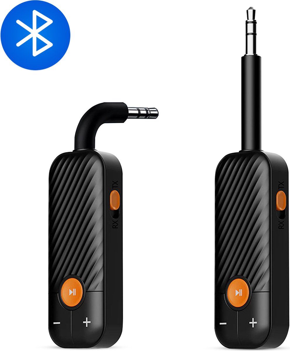 Exclusive By Tw - 2-in-1 Bluetooth 5.2 Ontvanger En Zender - Handsfree Bellen - Grijs/zwart