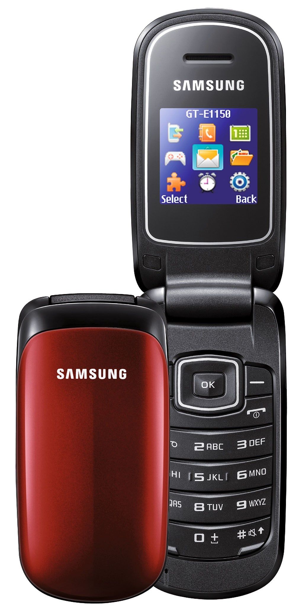 Samsung E1150 - Mobiele Telefoon - 1,43" Scherm - Rood refurbished, photo 2