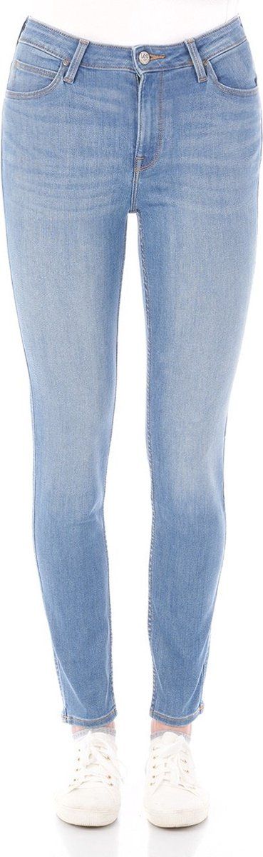 Lee Scarlett Jeans - Skinny Fit - Donkerblauw Met Vintage Look - Maat W28-L33