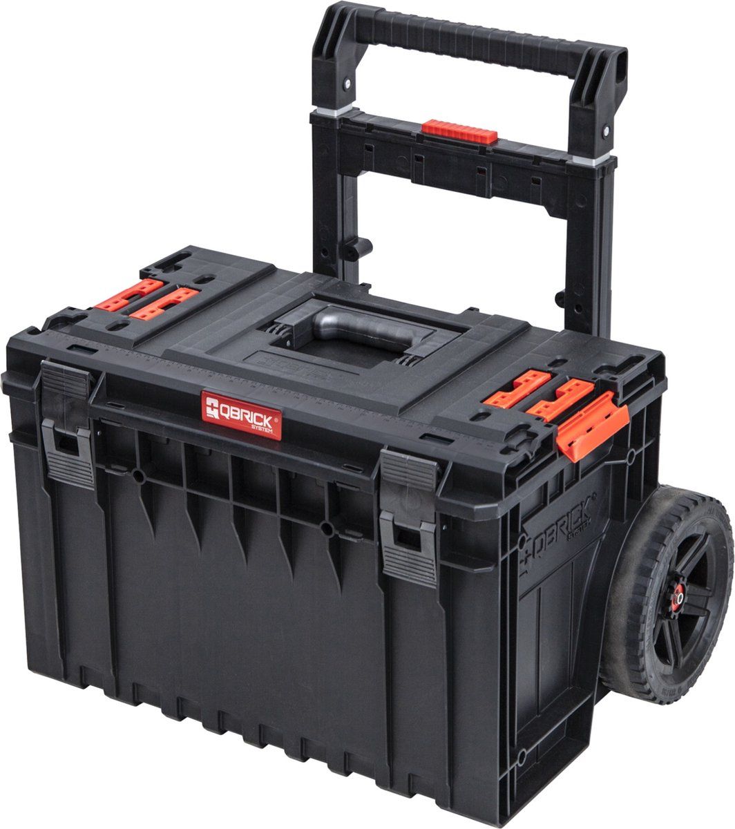 Qbrick System One Cart 2.0 - Gereedschapskist - 52 L - Zwart/rood