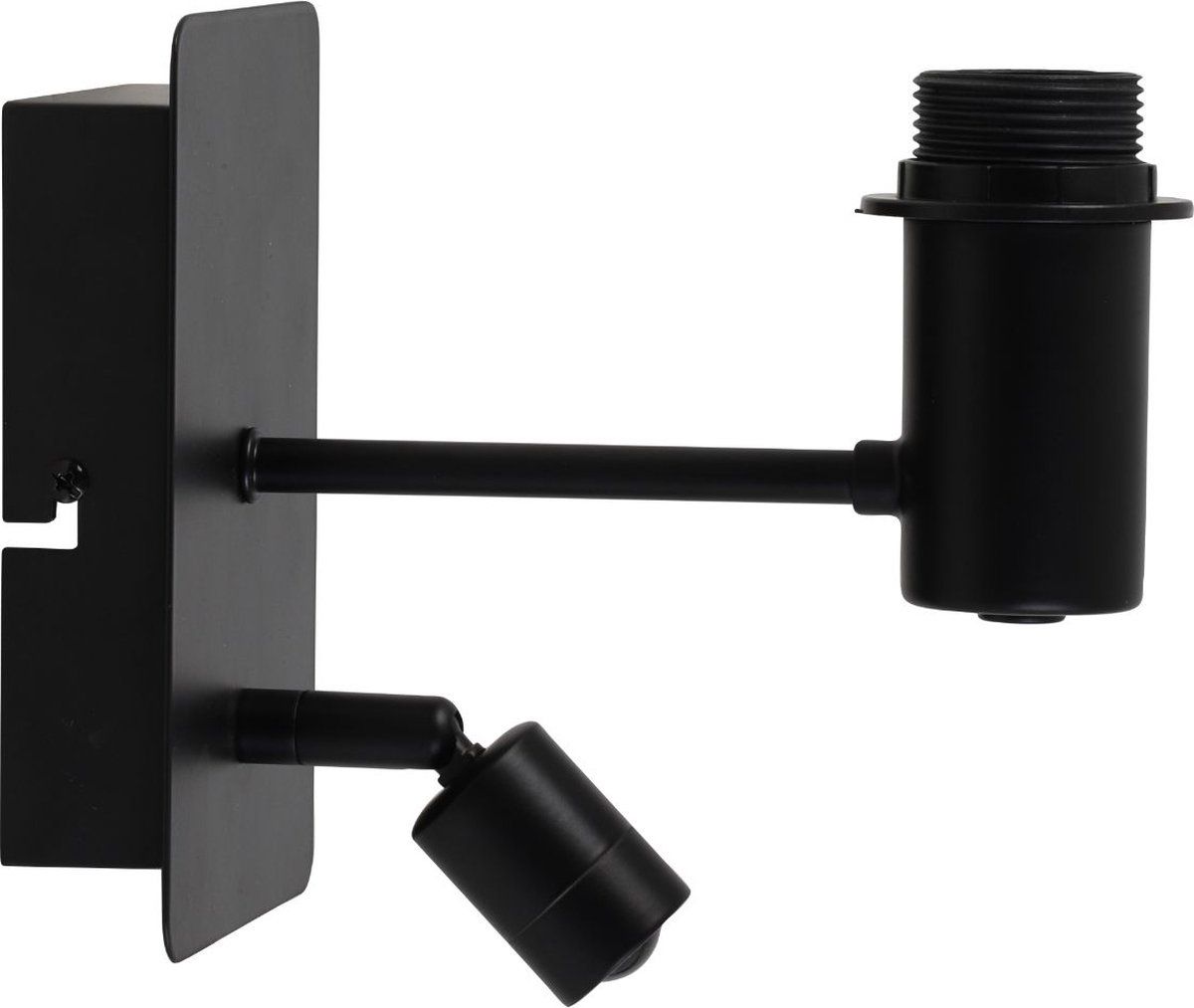 Light&Living Wandlamp Montana - Zwart - 20x11x18cm - Binnen Modern