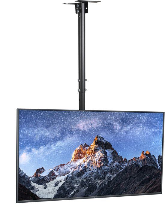 Faas Tv Beugel - Voor Plafond Of Schuin Dak - 32" T/m 65" - Draaibaar & Kantelbaar - Max 30KG - Zwart -