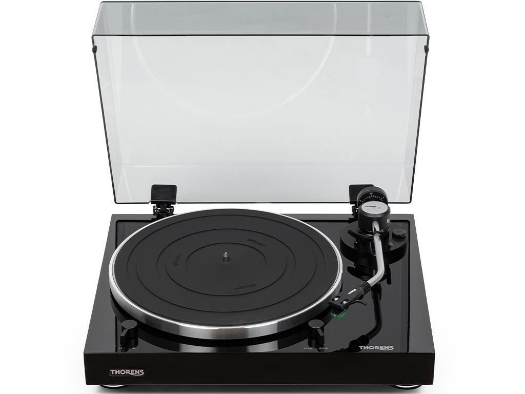 Merkloos Thorens Td 204 Zwart Handmatige Snaaraangedreven Platenspeler