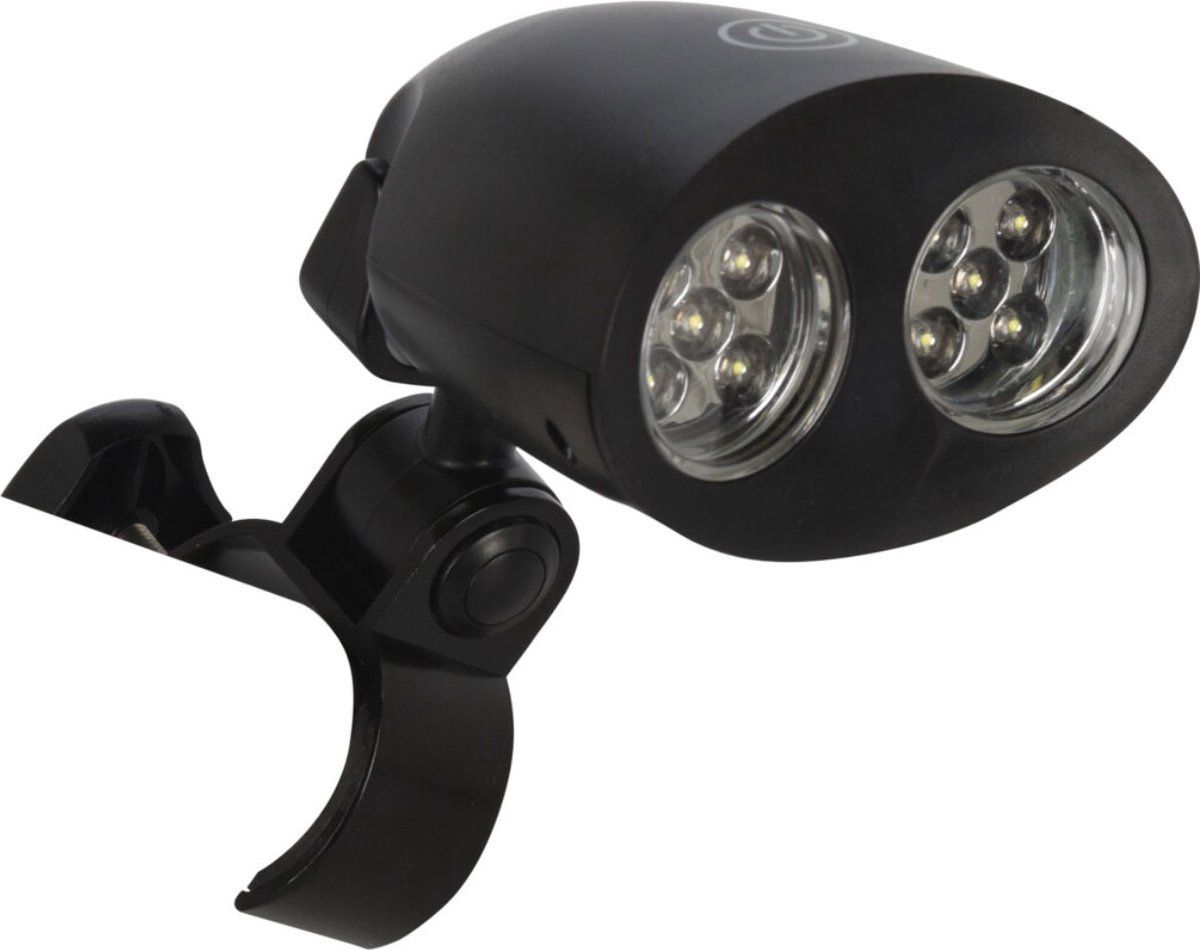 VAGGAN BBQ Lamp - 2 Lichtbundels - Kantelbaar - Zwart (1 stuk)