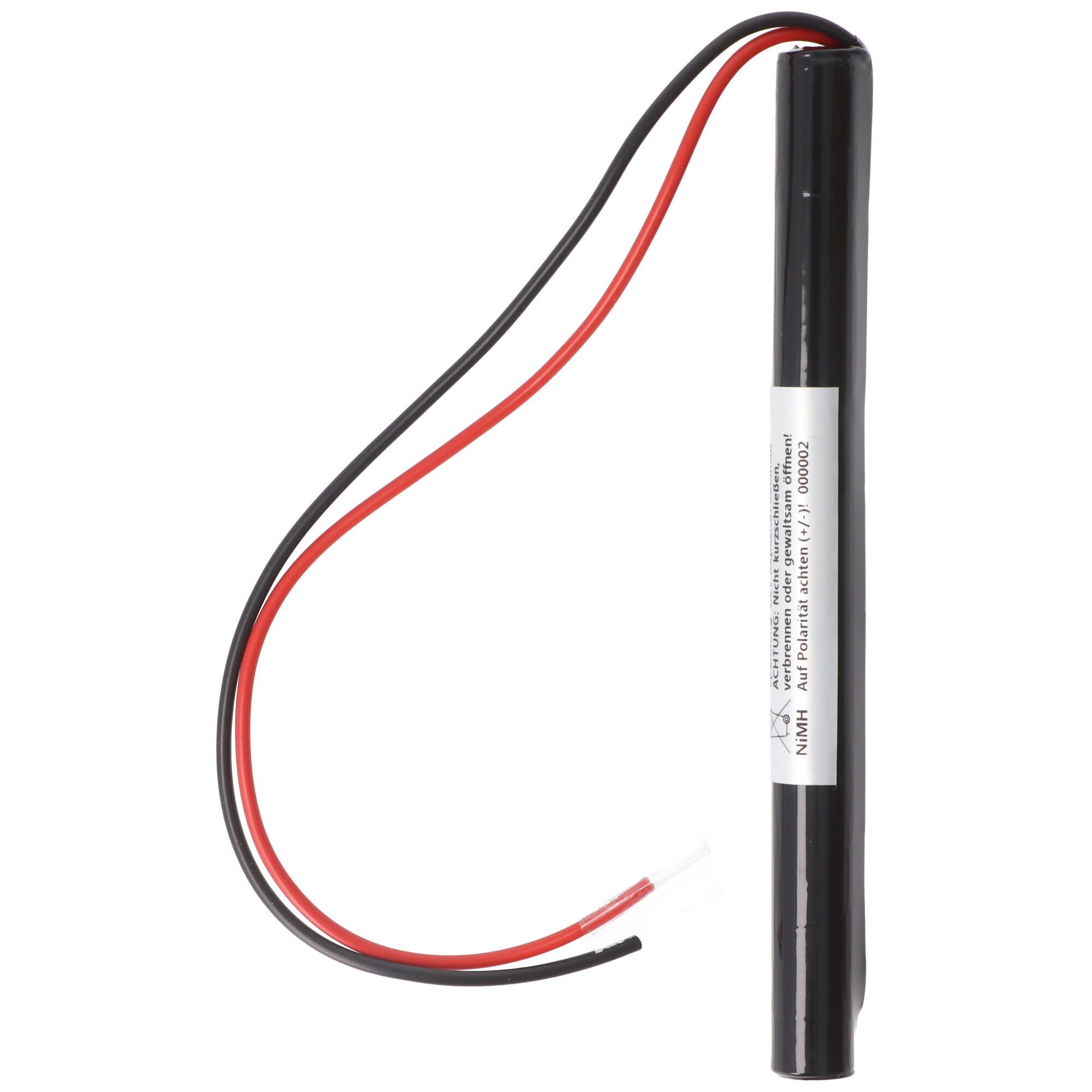 Noodverlichting batterij NiMH 3.6V 600mAh L1x3 Micro AAA met 200mm kabel