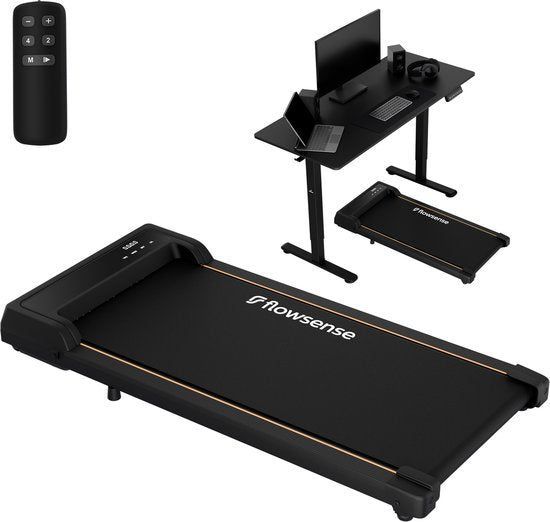 Flowsense Loopband - Elektrisch - 1-6 Km/u - Zwart