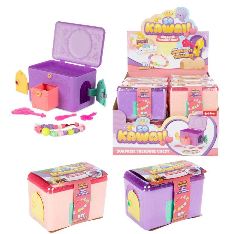 So Kawaii 41073Z - Kistjes Met Geheime Vakjes En Kralen - Set Van 12