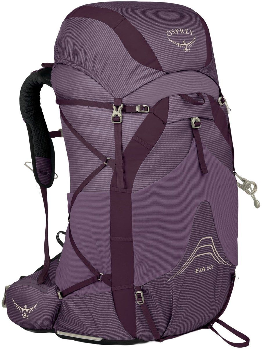 Osprey Eja 58 - Trekkingrugzak WXS/S 58L - Ultralicht - Purple Dusk