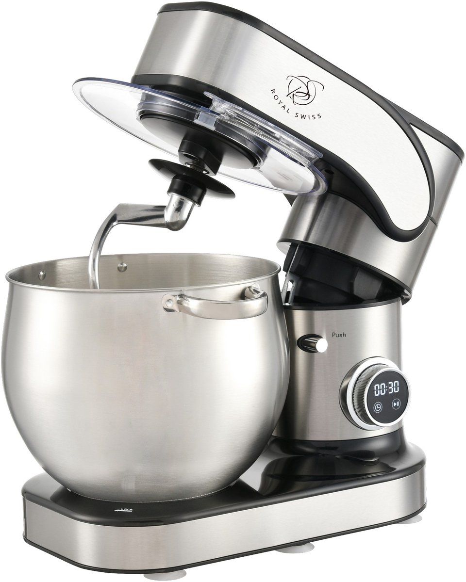 Royal Swiss® Sc-603E - Keukenmachine - 2000W 12L 12 Snelheden Rvs Mengkom