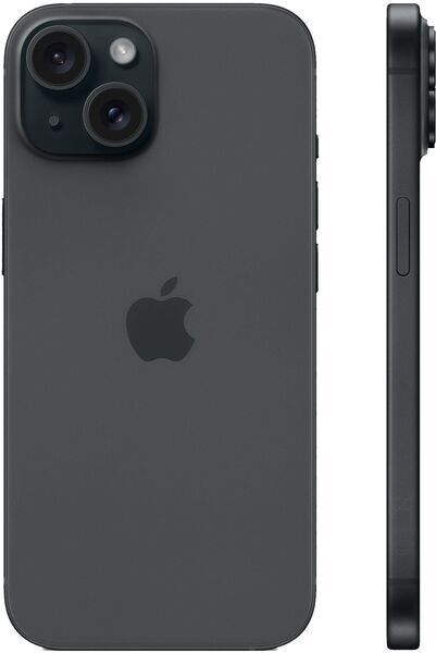 Apple iPhone 15 - 128 GB - Dual-SIM (2 x Nano-SIM) - zwart refurbished, photo 2