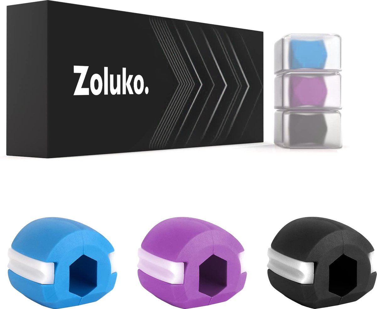 Zoluko Kaaklijn Trainer Set - 3 Niveaus - Incl. Ketting En Opbergdoosjes (3 Stuks)