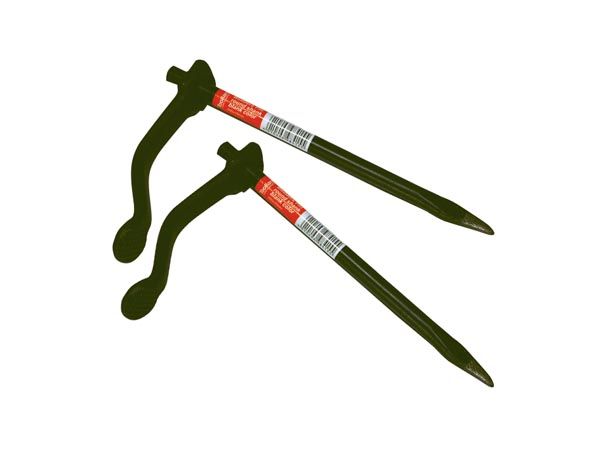 Toolland Pleisterhaak, 2 stuks, zwart, 200 mm