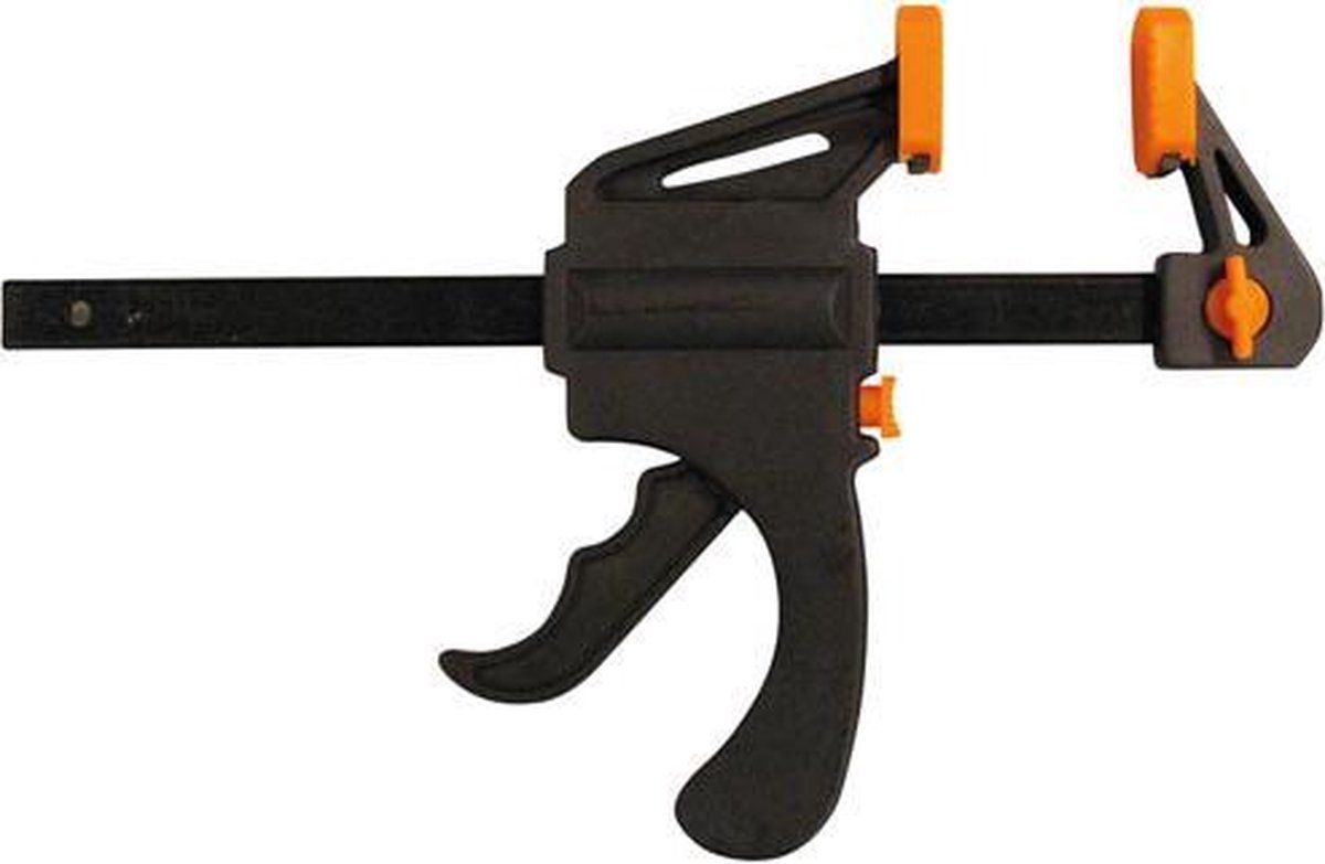 Toolland Quick Grip - Lijmklem - Spanwijdte 150 Mm - Zwart