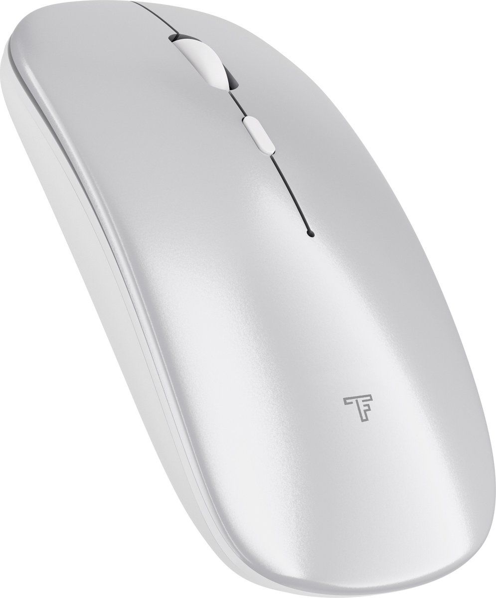 Trendfield Draadloze Muis - Oplaadbare Ergonomische Muis Met Stille Klik - Bluetooth - Zilver
