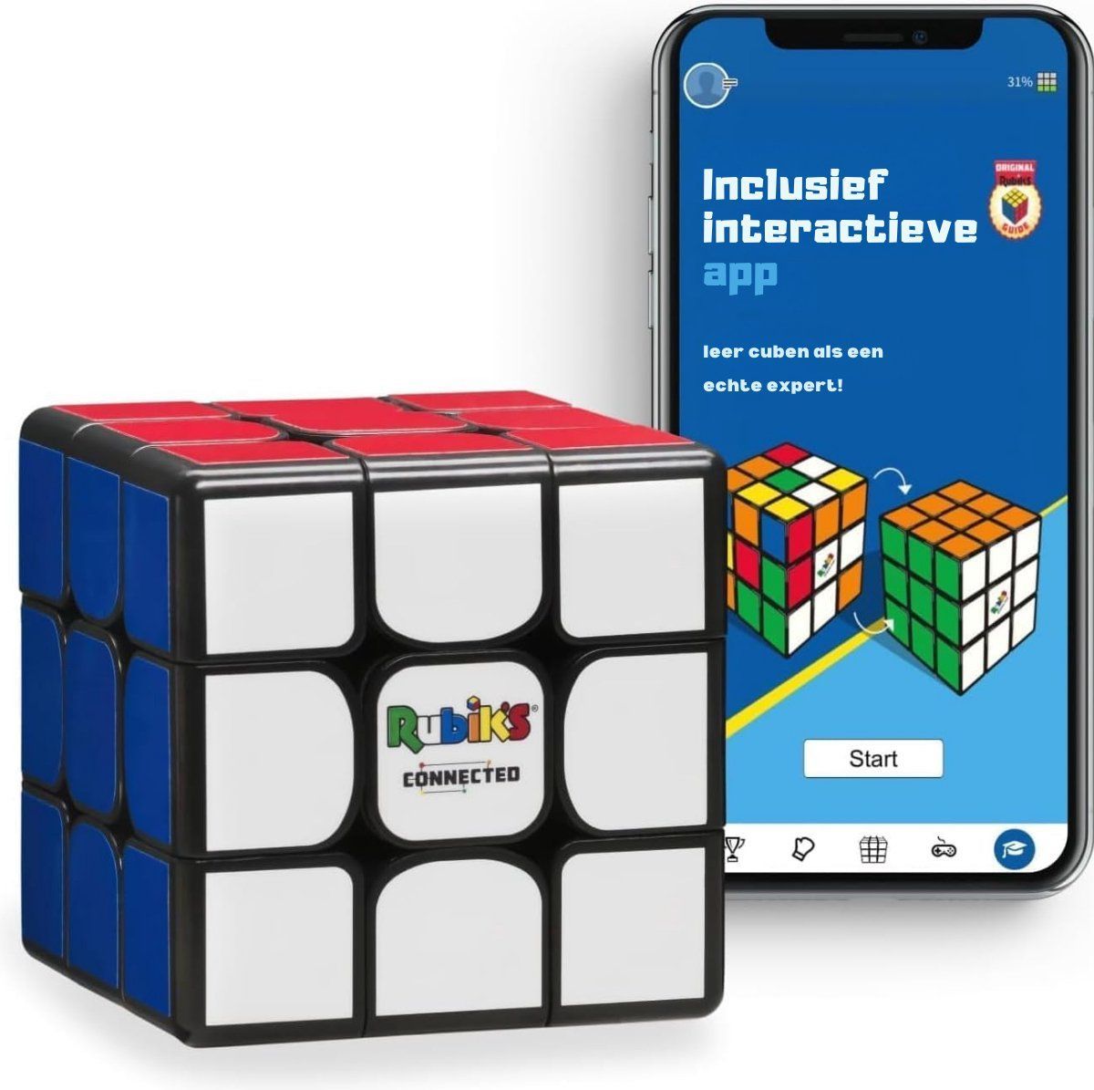Rubik's Connected X - Slimme Kubus - Bluetooth - Educatief Speelgoed - Interactief Speelgoed